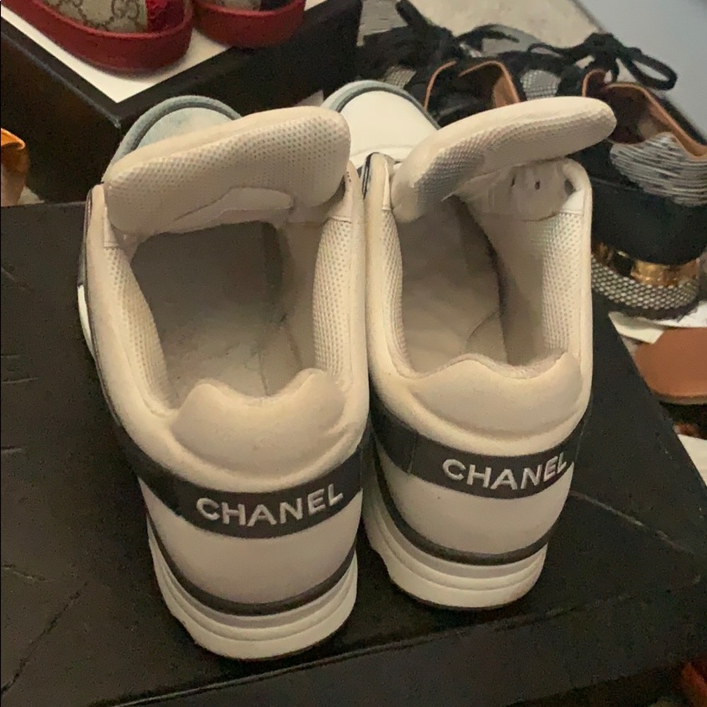 Damaged Chanel canvas  sneakers